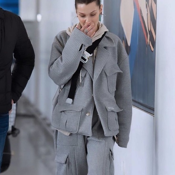 BNWT My Mum Made It Grey Quilted Jacket - Picture 4 of 9